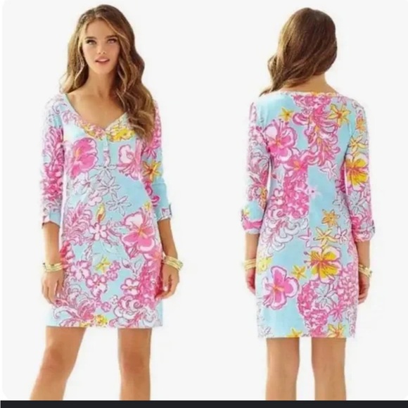 Robe Lilly Pulitzer Iggy Shift Neuve Avec étiquette - Taille 0 Rose Mandevilla